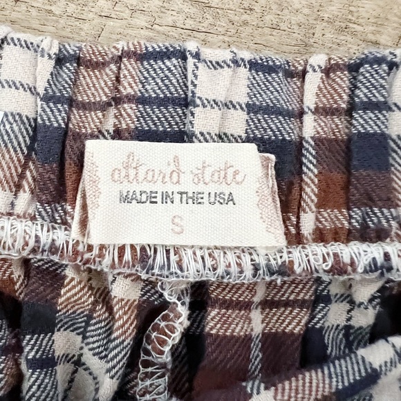 Altar’d State Plaid High Rise Brown Shorts Sz Small - Picture 6 of 6